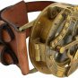 Sun Dial Leather Watch Brass Compass Leather Old Gold Lustre Unusual UK