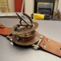 Vintage style WWII Military Wrist Watch Brass Round Antique Sundial Compass Gift