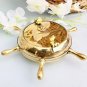 Nautical Anchor Lid Ship Wheel Handmade Ashtray Vintage Home Decor for Hotel