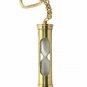 Handmade Brass Miniature Sand Timer Glass Key Chain Ring Gift Souvenir