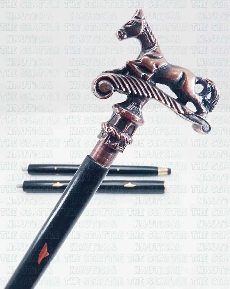 Victorian Copper Antique Horse Head Handle