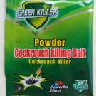 50 Sachets Cockroach Green Killer Bait Powder, 5g per Sachet, Very Effective Roach Killing!