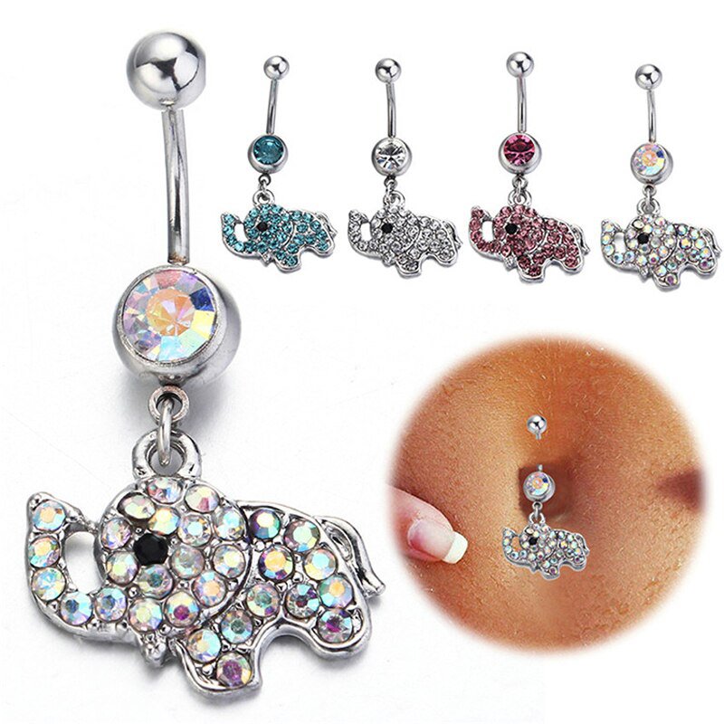 Belly Navel Rings Fake Belly Button Ring Pentagram Chain Belly Ring Je 3468