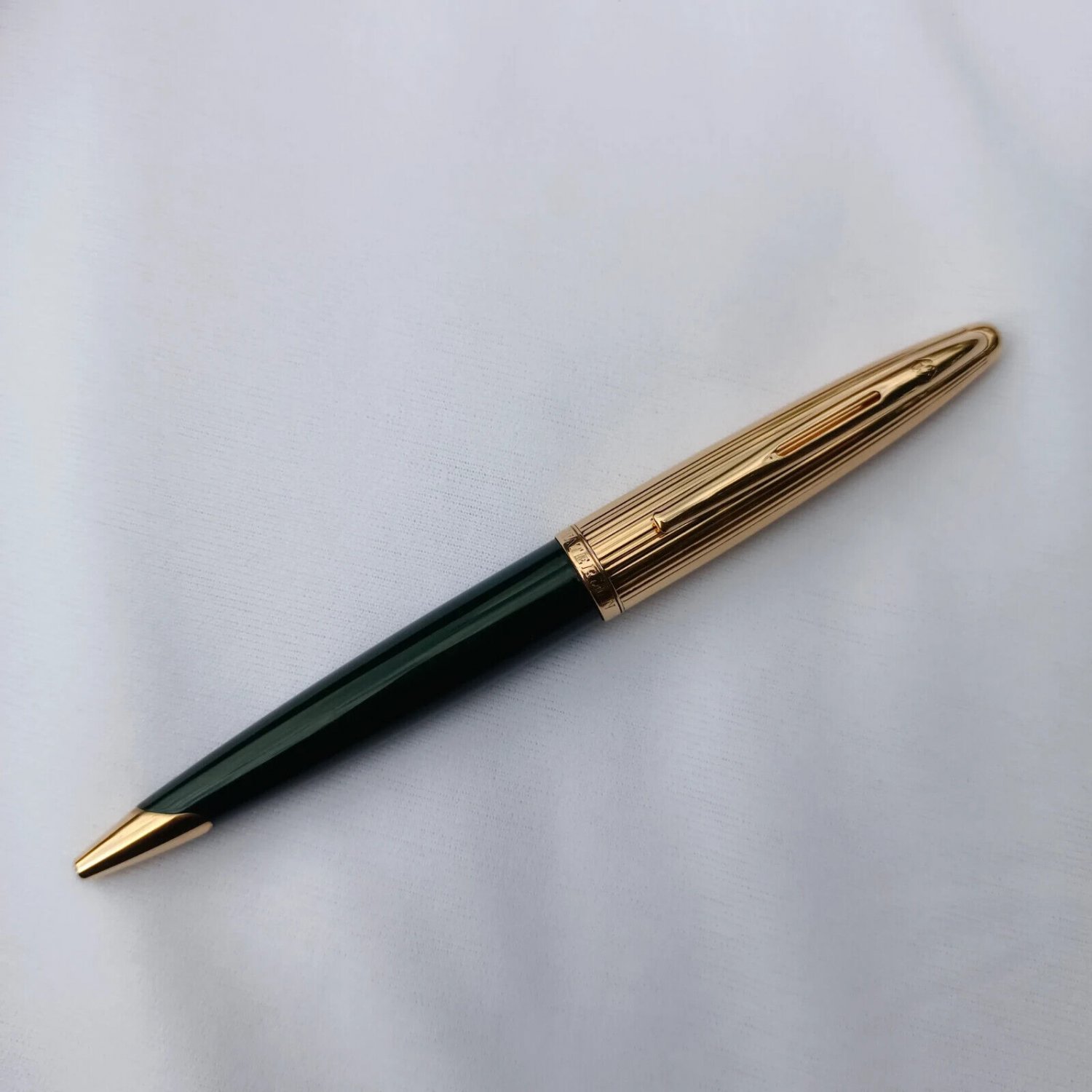 Waterman Carene Deluxe Green Gold Ballpoint Pen