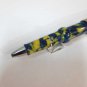 Conklin Ballpoint Pen Crescent Mark Twain Yellow/Blue Marble