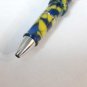 Conklin Ballpoint Pen Crescent Mark Twain Yellow/Blue Marble