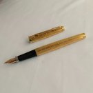 Parker 75 Gold Plated Perle 14kt Gold Nib Fountain Pen