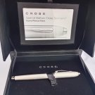 Cross Fountain Pen Special Edition Brushed Platinum Plated 18K Gold nib