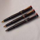 Lot of 3pc Delta Dolcevita Smorifa Black Roller Pen Sterling Silver Appointment