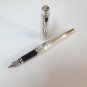 Waldmann Concorde Pinstripe Pattern Sterling Silver Fountain Pen