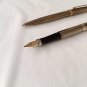 Vintage Parker 75 Cisele Vermeil Fountain & Ball Pen Set
