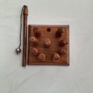 Sheesham with wood/Rosewood 9pc Bowling game , hanging ball on the base