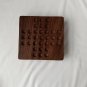 Sheesham/Rosewood Handmade Solitaire Square Board Game with Glass Marble Ball