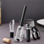 Air Pressure Pump Wine Bottle Opener Set Corkscrew 4PCS a07 a32