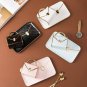 Unique Women's Handbag Diner Mug with Tray and Spoon, 300 ml Ceramic Coffee Mug, Morning Coffee Mug,