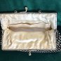 Vintage 1950's channel-set Rhinestone Black Evening Purse