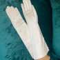 Vintage 1940's White French Kid Leather Formal Gloves