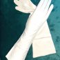 Vintage 1940's White French Kid Leather Formal Gloves