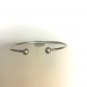 Vintage Real Sterling Silver 925 Cuff / Bangle Bracelet