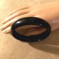 Antique Victorian Jet Black Mourning Bangle Bracelet Rare 1800's