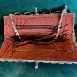 Vintage 1940's Amber color Beaded Evening Bag Purse