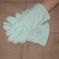 Vintage 1950's Powder-Blue 100% Cotton wrist length Gloves