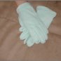Vintage 1950's Powder-Blue 100% Cotton wrist length Gloves
