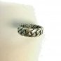 Men's Sterling Silver Biker Chain Band Ring size 10.5
