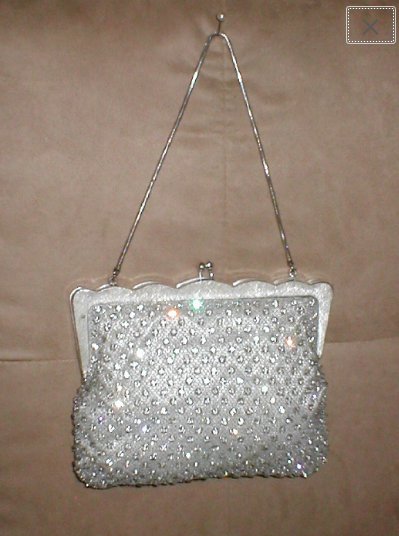 Vintage Rhinestone Evening Purse by MAGID