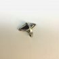 Vintage 1920's marcasite & onyx Sterling Silver Ring