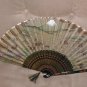 Antique Large Japanese Hand Painted Folding Fan