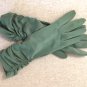 Vintage 1950's olive-green Sheered Gloves by Hansen