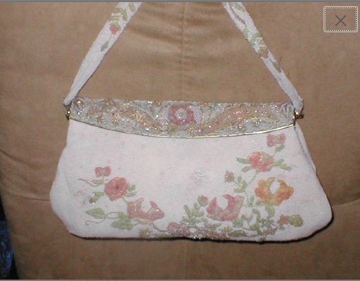 RARE 1930 Antique Pastel Beaded Evening Purse by CHARBET