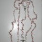 Vintage 1960's Champagne Aurora Crystal ROSARY from Italy