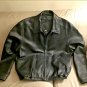 Men's Black Leather Jacket / Colebrook American Classics sz. L