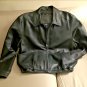 Men's Black Leather Jacket / Colebrook American Classics sz. L