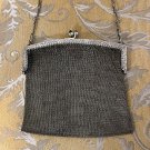 Vintage 1900's German Silver soldered link Purse signed L.S.