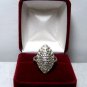 Vintage 1920's THEDA Sterling Silver Marcasite Ring