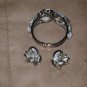 Vintage 1950's JULIANA Clamper Bracelet & Earrings Set