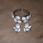 Vintage 1950's JULIANA Clamper Bracelet & Earrings Set