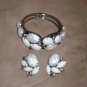 Vintage 1950's JULIANA Clamper Bracelet & Earrings Set