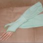 Vintage fingerless Long Green Gauntlets Gloves