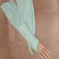 Vintage fingerless Long Green Gauntlets Gloves
