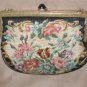 Antique 1930's Needlepoint Petit-Point Tapestry Evening Purse made in Austria