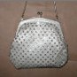 Vintage 1950's Silver Rhinestone Evening Purse
