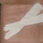 Antique 1920's Ivory Silk opera-length Long Gloves by VanRaalte