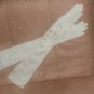 Antique 1920's Ivory Silk opera-length Long Gloves by VanRaalte