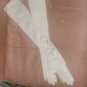 Antique 1920's Ivory Silk opera-length Long Gloves by VanRaalte