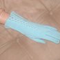 Vintage 1940's Powder Blue Cotton Dress Gloves by Max Mayer