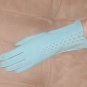 Vintage 1940's Powder Blue Cotton Dress Gloves by Max Mayer